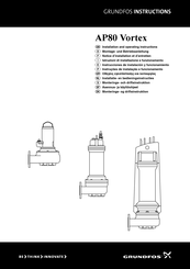 Grundfos AP80 Vortex Instrucciones De Instalación Y Funcionamiento