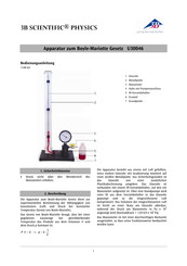 3B SCIENTIFIC PHYSICS U30046 Manual Del Usuario