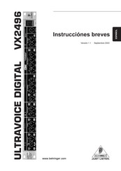 Behringer VX2496 Instrucciones Breves