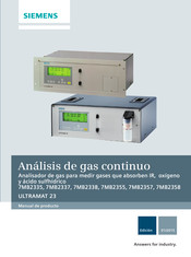 Siemens ULTRAMAT 23 7MB2338 Manual De Producto