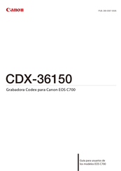 Canon CDX-36150 Guía Para Usuarios