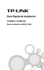 Tp-Link TD-W8901G Guía Rápida De Instalación