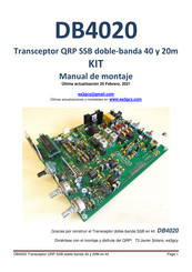 EA3GCY DB4020 Manual De Montaje