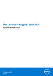 Dell Latitude 14 Rugged 5404 Serie Guía De Introducción