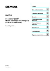 Siemens SIMATIC TM PosInput 2 Manual De Producto