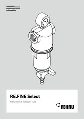 Rehau RE.FINE Select Instrucciones De Instalacion Y Uso