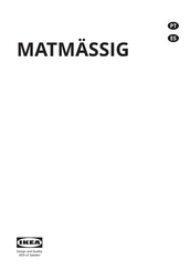 Ikea MATMASSIG Manual Del Usuario