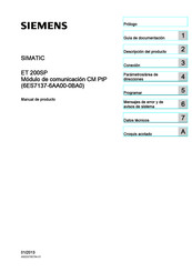 Siemens SIMATIC ET 200SP Manual De Producto