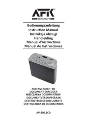 AFK AV-200.2CD Manual De Instrucciones