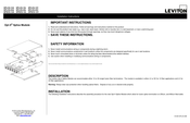 Leviton Opt-X SPSCS-12V Instrucciones De Instalación