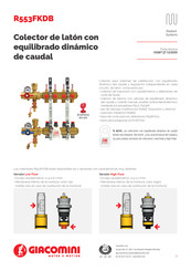 Giacomini R553FKDB Manual De Instrucciones