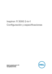 Dell Inspiron 11 3000 2-in-1 Configuración Y Especificaciones