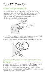 HTC One X+ Guia De Inicio Rapido