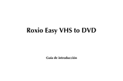 Roxio Easy VHS to DVD Guía De Introducción