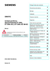 Siemens SIMATIC ET 200L-SC Manual