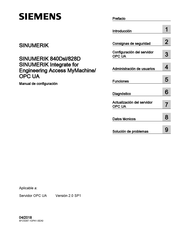 Siemens SINUMERIK Integrate for Engineering Access MyMachine Manual De Configuración