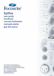 Focusrite Saffire Guia Del Usuario