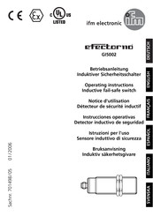 IFM Electronic efector 110 GI5002 Instrucciones Operativas