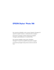 Epson Stylus Photo 780 Manual De Uso Diario