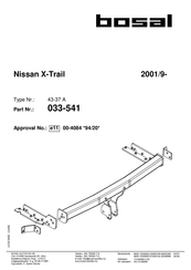 bosal 033-541 Manual De Usario