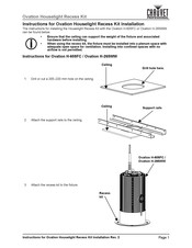 Chauvet Professional Ovation Houselight Recess Kit Manual De Instrucciones