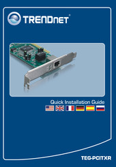 TRENDnet TEG-PCITXR Guía De Instalación Rápida