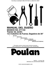 Poulan 271150 Manual Del Dueño