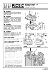 Ridgid R09890 Manual Del Usuario