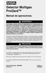 MSA ProGard Manual De Operaciones