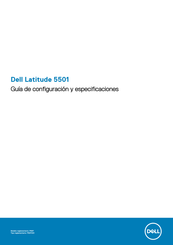 Dell Latitude 5501 Guía De Configuración Y Especificaciones