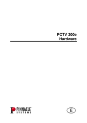 Pinnacle Systems PCTV 200e Manual De Hardware