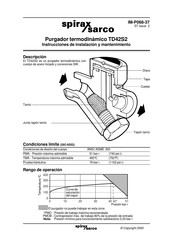 Spirax Sarco TD42S2 Instrucciones De Instalación Y Mantenimiento