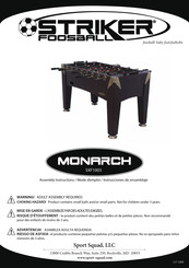 STRIKER FOOSBALL MONARCH SXF1003 Instrucciones De Ensamblaje