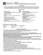 Altronix OLS120 Manual De Instrucciones