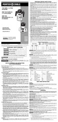 Porter Cable 7518 Manual De Instrucciones