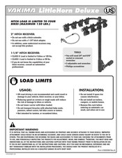 Yakima LittleHorn Deluxe Manual De Instrucciones