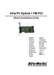 Avermedia AVerTV Hybrid + FM PCI Guía De Instalación Rápida