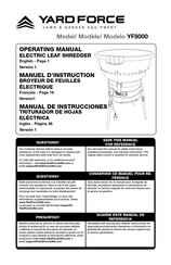 Yard force YF8000 Manual De Instrucciones