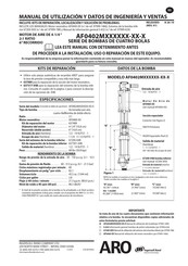 Ingersoll Rand ARO AF0402M Serie Manual De Utilización