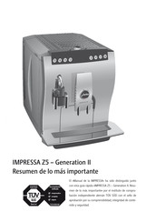 Jura IMPRESSA Z5 Generation II Manual De Instrucciones