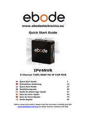 Ebode IPV4NVR Guia De Inicio Rapido