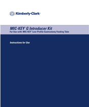 Kimberly-Clark MIC-KEY G Instrucciones De Uso