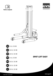 GYS SPOT LIFT EASY Manual Del Usuario