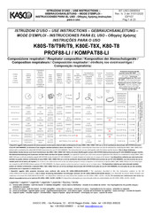 Kasco PROF88-LI Instrucciones Para El Uso