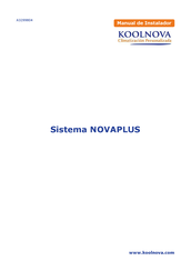 koolnova NOVAPLUS Manual De Instalador