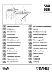 Dahle 580 Instrucciones