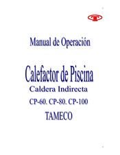 TAMECO CP 60 Manual De Operación