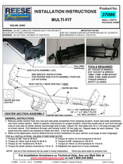 Reese Towpower MULTI-FIT Instrucciones De Instalación