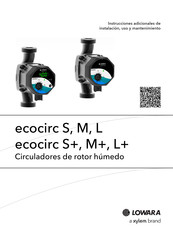 Xylem LOWARA ecocirc L Instrucciones Adicionales De Instalación, Uso Y Mantenimiento