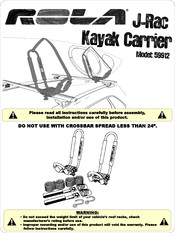 Rola J-Rac Kayak Carrier Manual Del Usuario